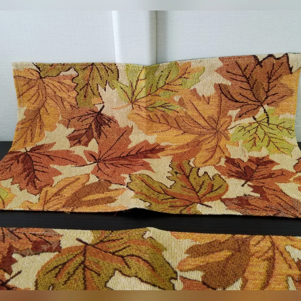 New Handcrafted Fall Leaves Tablemats, set of 2